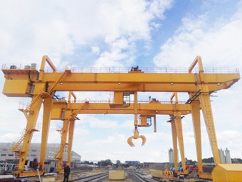 grab double gantry crane